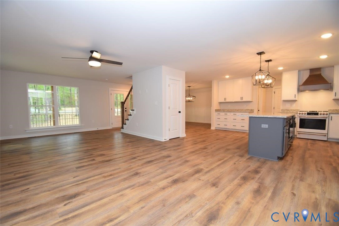 1749 Hollands Road Palmyra, VA 22963 - Photo 5 of 40 Kitchen featuring gray cabinets, electric stove, d