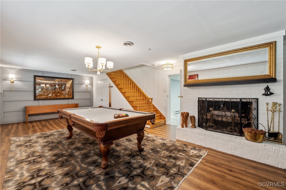 8203 Overbury Road Richmond, VA 23227 - Photo 28 of 50 Recreation room featuring an inviting chandelier,