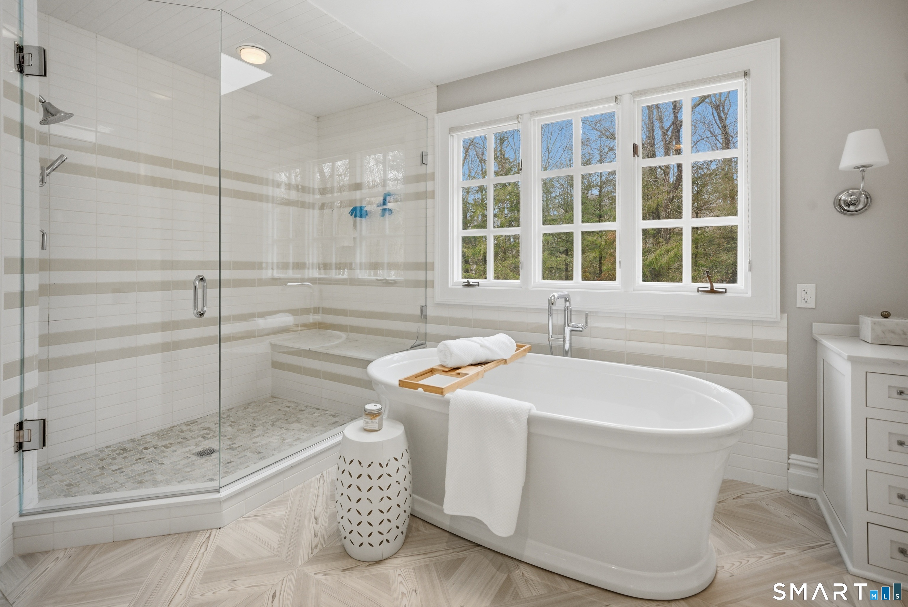 677 Eleven O'Clock Road Fairfield, CT 06824 - Photo 21 of 36 a bathroom with a sink a toilet and shower