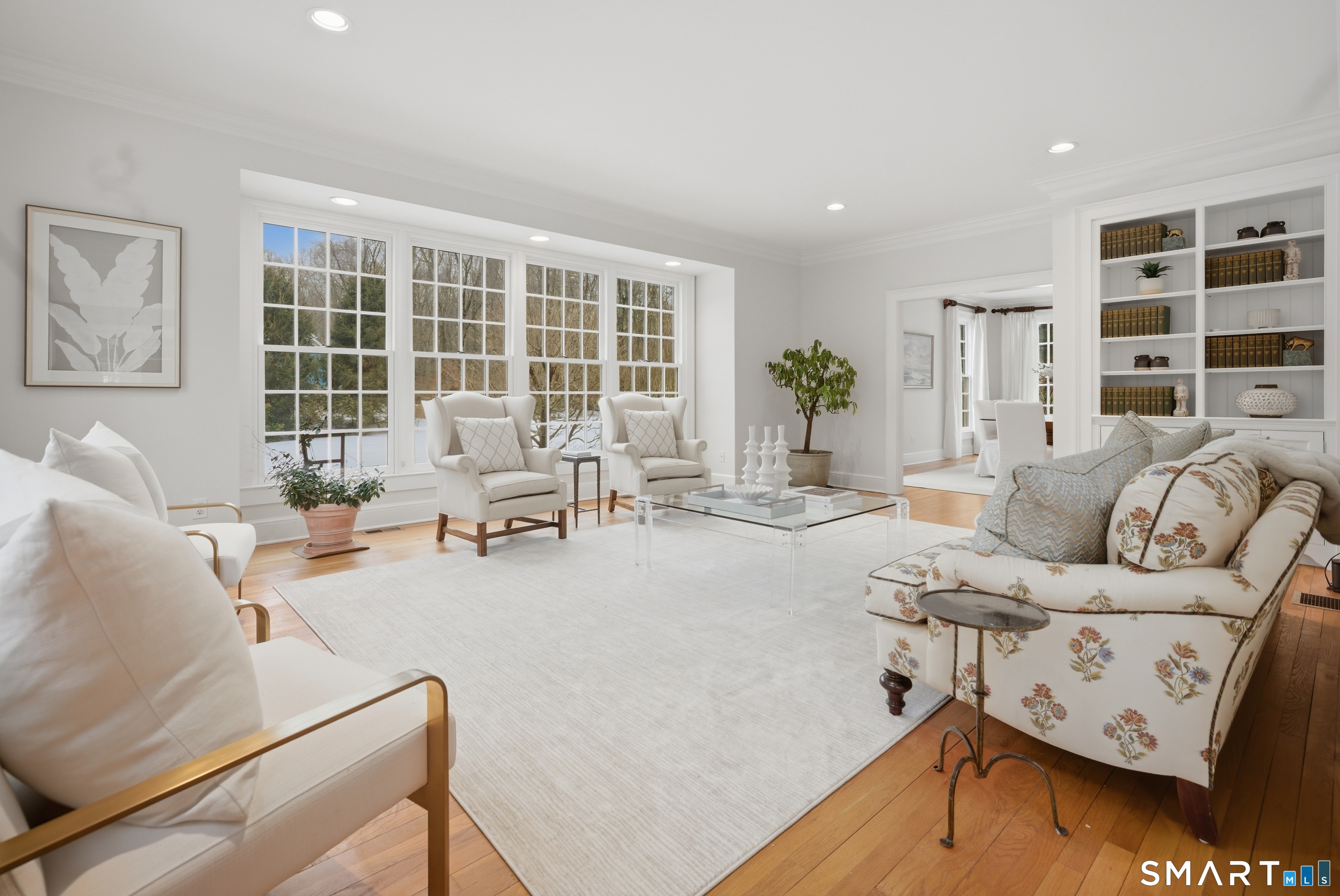 677 Eleven O'Clock Road Fairfield, CT 06824 - Photo 5 of 36 a living room with furniture and large window