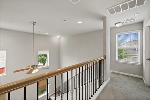 a view of hallway with window