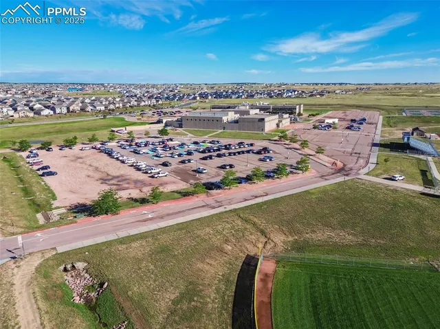 a view of a swimming pool with an ocean view