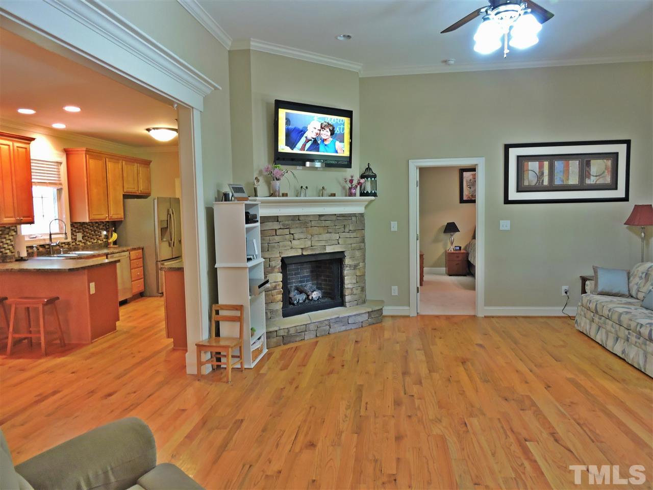 174 Weaver Ridge Road Rougemont, NC 27572 - Photo 3 of 25 a view of a livingroom with a fireplace