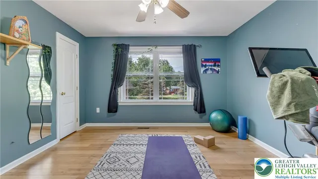 a view of a chair in the patio