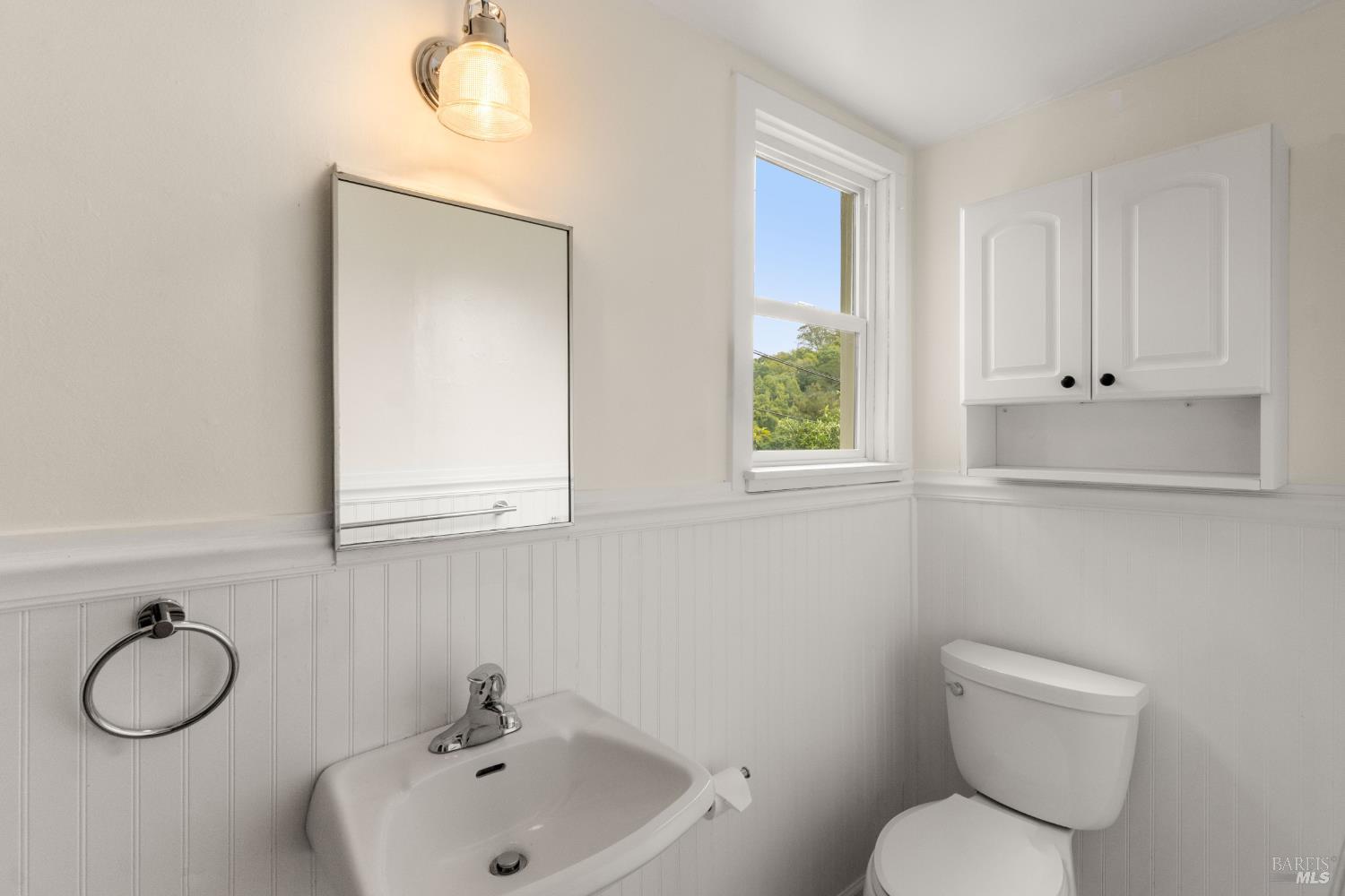 206 Bolinas Road Fairfax, CA 94930 - Photo 35 of 43 Studio bath includes new light, towel racks and paint.