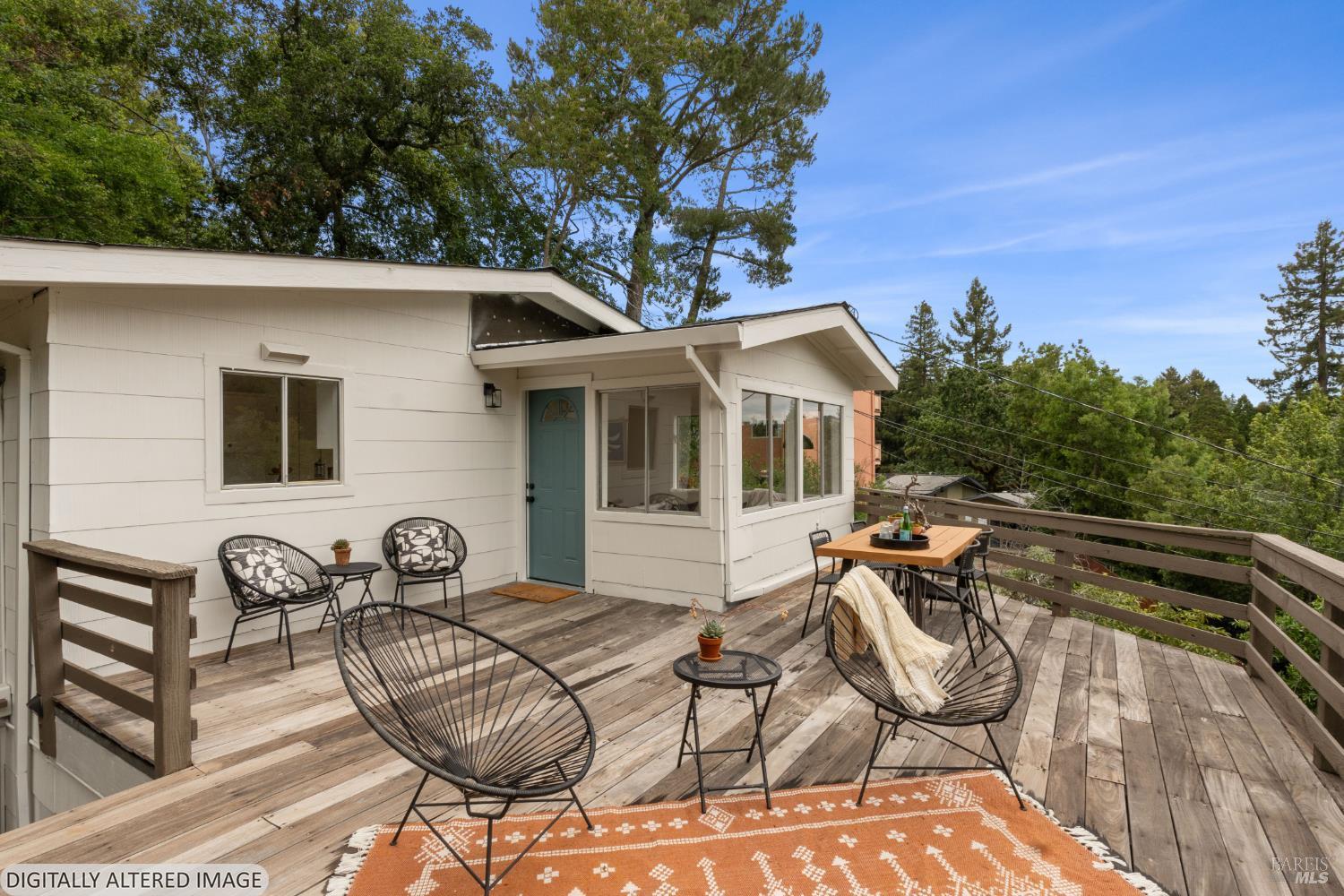 206 Bolinas Road Fairfax, CA 94930 - Photo 4 of 43 Upper unit deck.