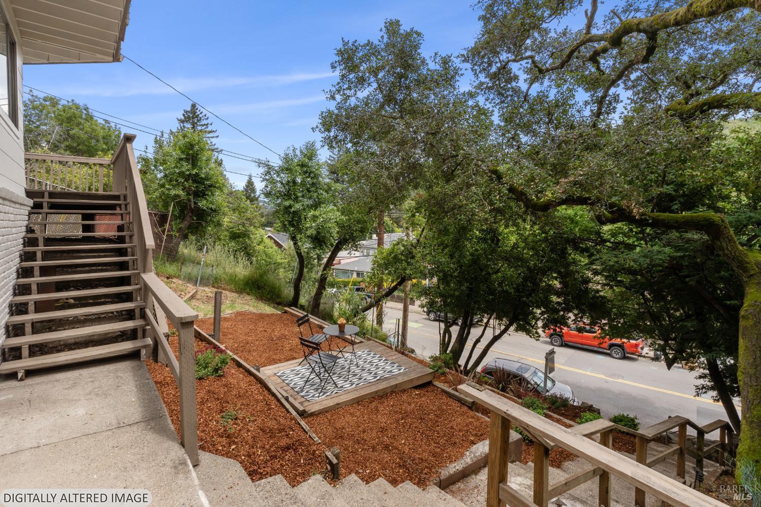 206 Bolinas Road Fairfax, CA 94930 - Photo 7 of 43 Entrance to lower unit studio and new landscaping.