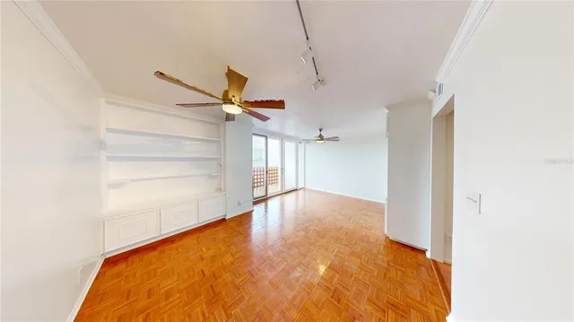 a view of an empty room