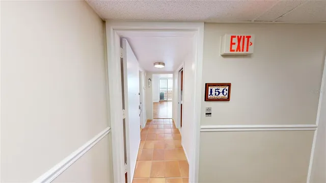 a view of a hallway with a hallway