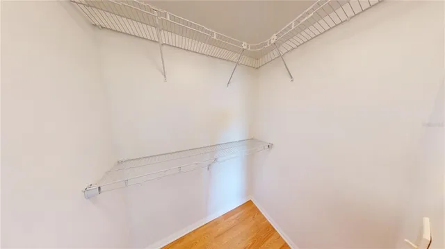 a view of closet area