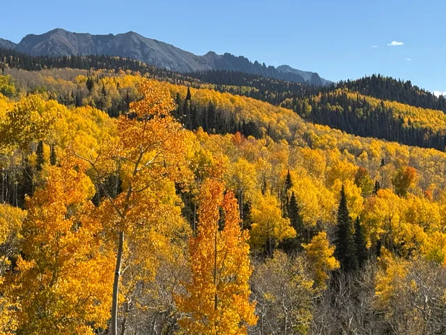 a view of lake and mountain