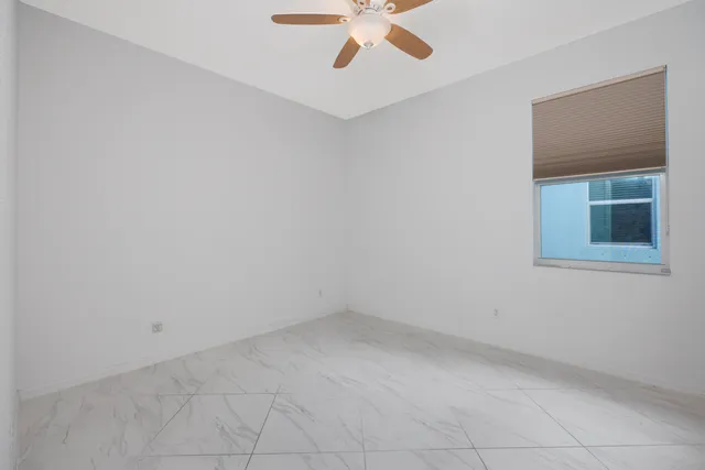 a view of small space with racks on the wall