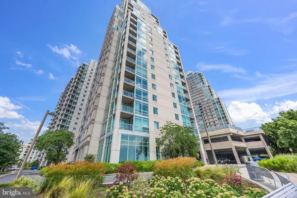 a front view of a multi story building