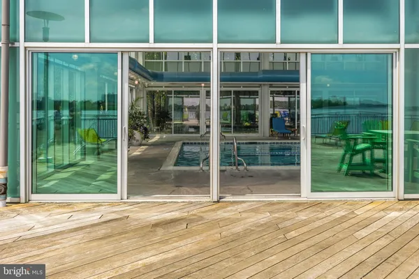 a view of a balcony door
