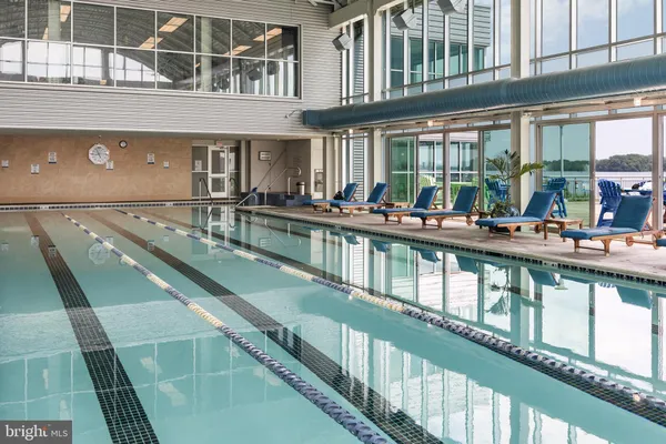 a view of a building with a swimming pool
