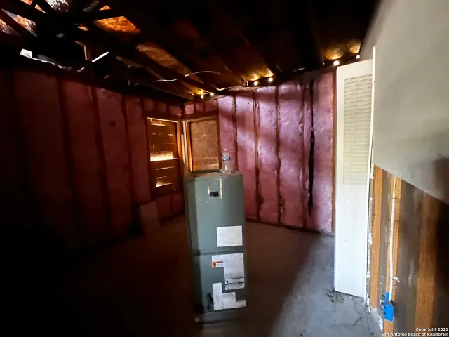 a view of hallway with stairs