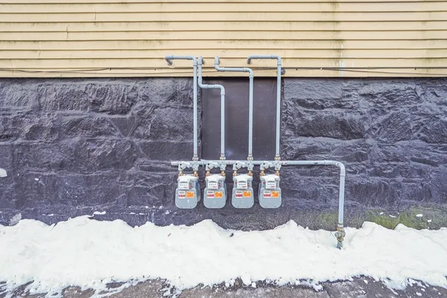a view of a backyard of the house