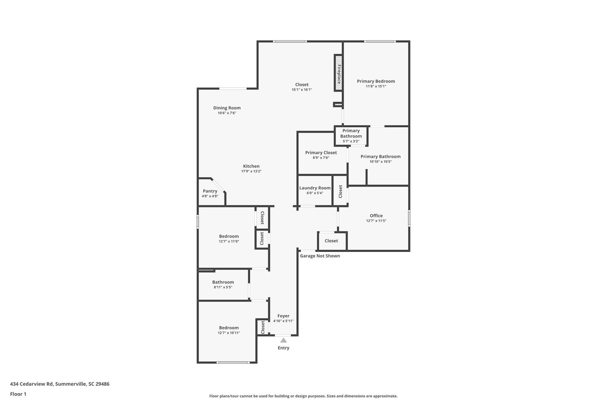 434 Cedarview Road Summerville, SC 29486 - Photo 37 of 37 floorplan