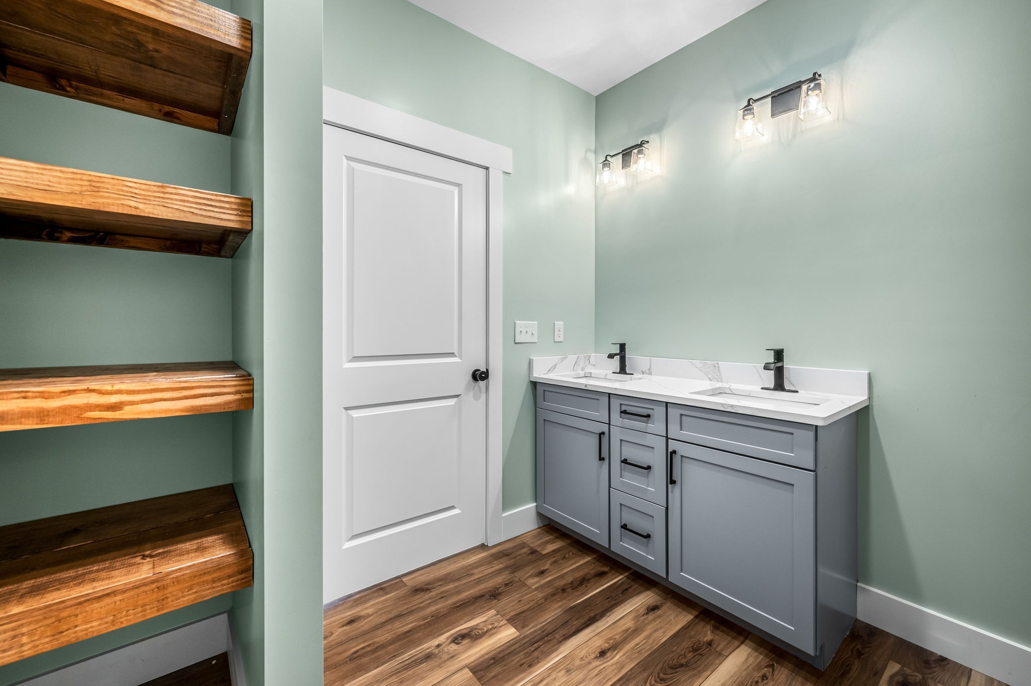 2305 Hurricane Creek Road Lynchburg, TN 37352 - Photo 35 of 54 a spacious bathroom with a sink and a mirror