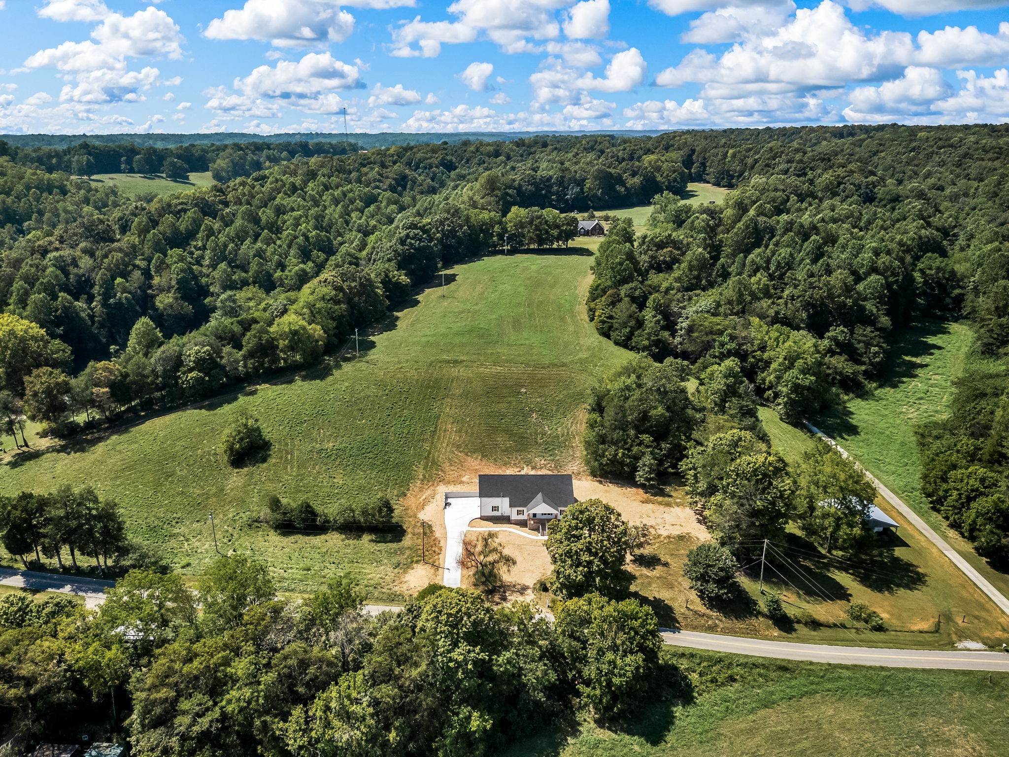 2305 Hurricane Creek Road Lynchburg, TN 37352 - Photo 9 of 54 an aerial view of a house with a yard