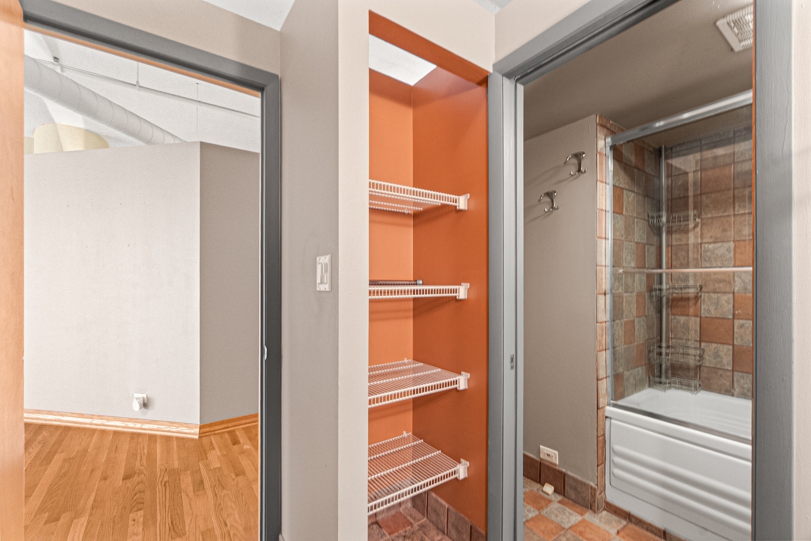 801 South Wells Street, Unit 503 Chicago, IL 60607 - Photo 13 of 21 a view of a bathroom with a glass door