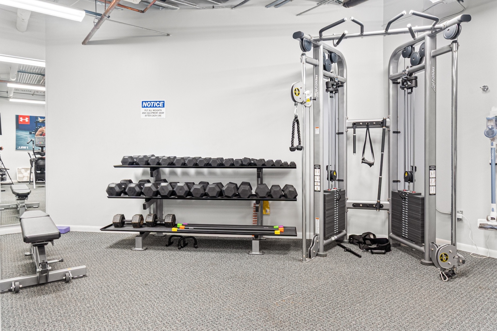 801 South Wells Street, Unit 503 Chicago, IL 60607 - Photo 16 of 21 a view of a room with gym equipment