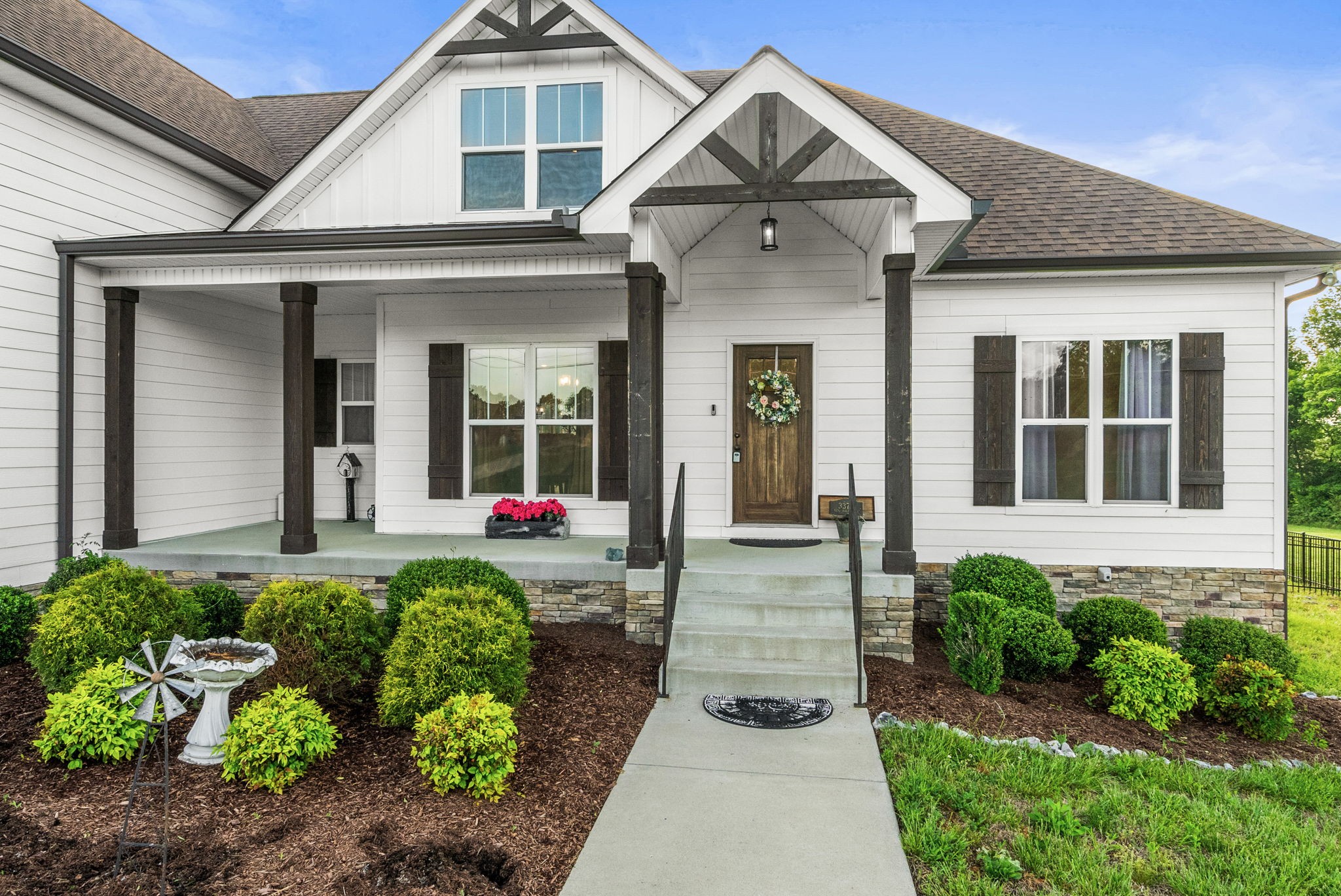 3378 New Hall Road Greenbrier, TN 37073 - Photo 14 of 83 a front view of a house with porch