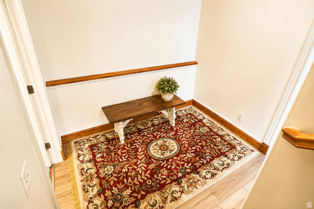 1055 North 1000 East Mapleton, UT 84664 - Photo 46 of 112 Light wood-finish flooring with wood baseboards and trim
