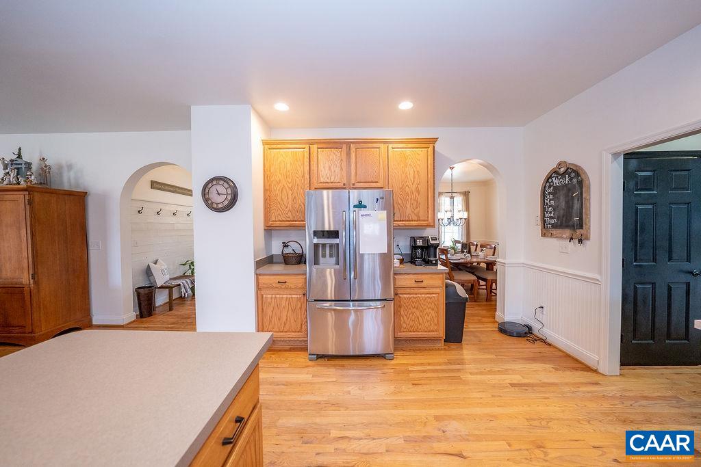 60 Pine Ridge Road Faber, VA 22938 - Photo 34 of 74 a kitchen with stainless steel appliances granite countertop a refrigerator and a stove top oven