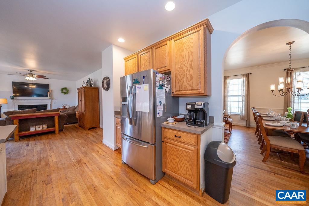 60 Pine Ridge Road Faber, VA 22938 - Photo 35 of 74 a kitchen with stainless steel appliances granite countertop a refrigerator a stove and a wooden floors