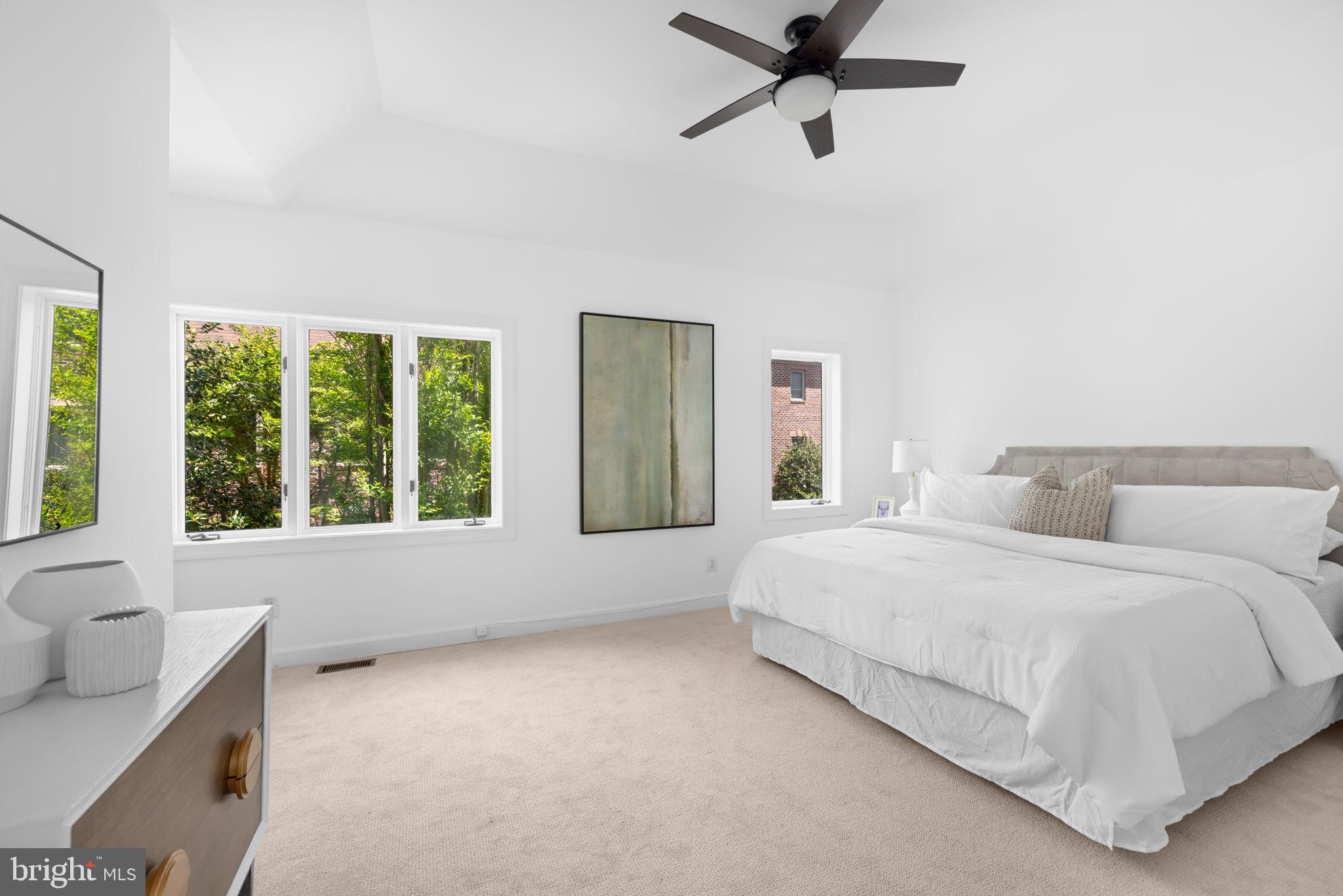 4018 Chancery Court Northwest Washington, DC 20007 - Photo 21 of 43 a bedroom with a large bed and a window