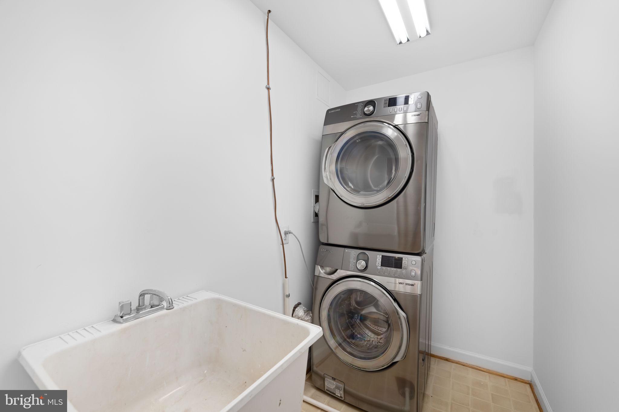 4018 Chancery Court Northwest Washington, DC 20007 - Photo 40 of 43 a utility room with sink dryer and washer