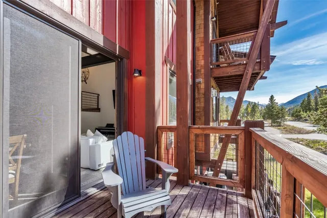 a view of balcony and deck