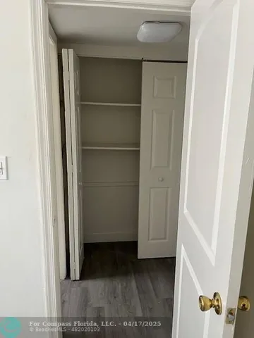 a view of a closet