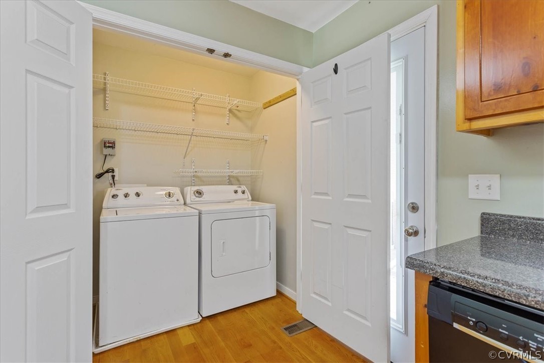 7231 Railroad Bed Road Carson, VA 23830 - Photo 13 of 42 a utility room with dryer and washer
