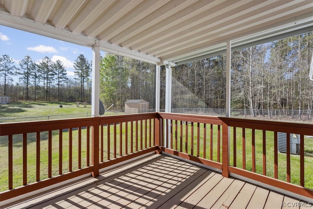 7231 Railroad Bed Road Carson, VA 23830 - Photo 22 of 42 a balcony with wooden floor in outdoor space