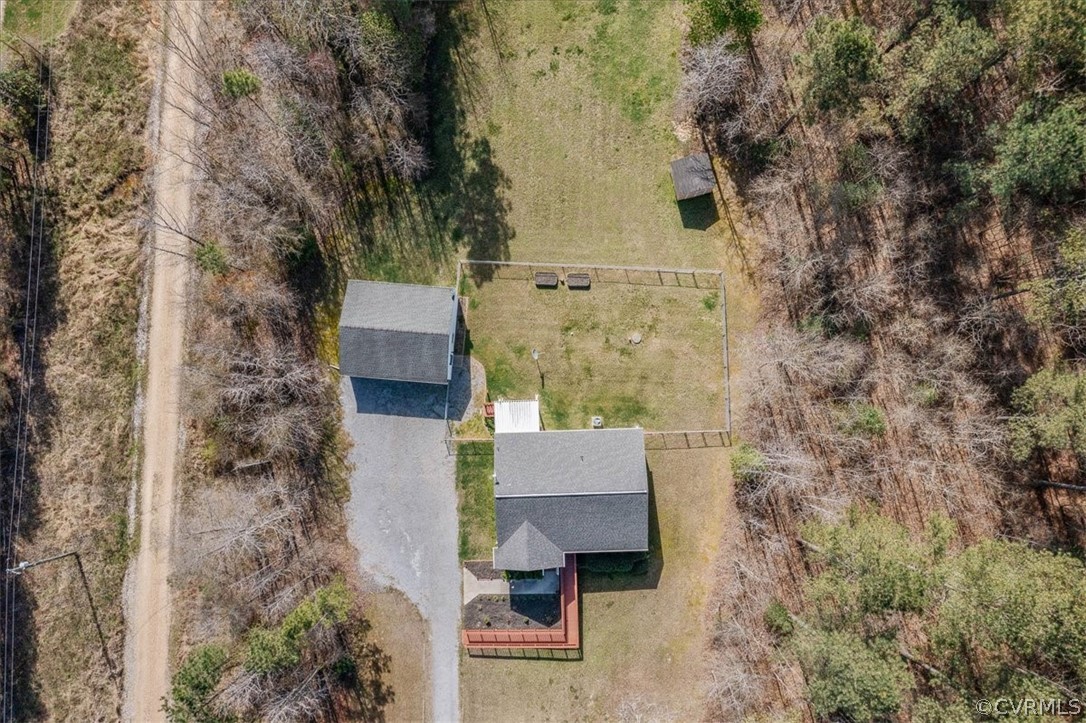 7231 Railroad Bed Road Carson, VA 23830 - Photo 35 of 42 an aerial view of residential house with outdoor space