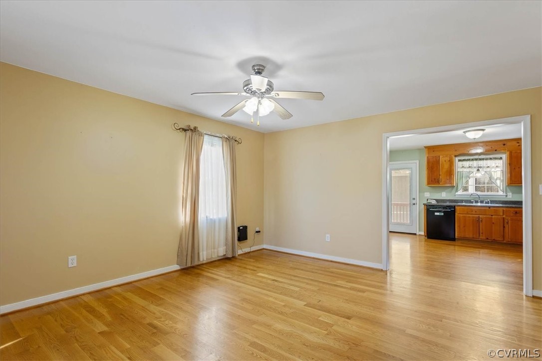 7231 Railroad Bed Road Carson, VA 23830 - Photo 5 of 42 a view of an empty room with a kitchen