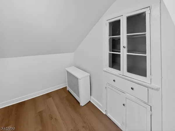 a view of an empty room with empty racks