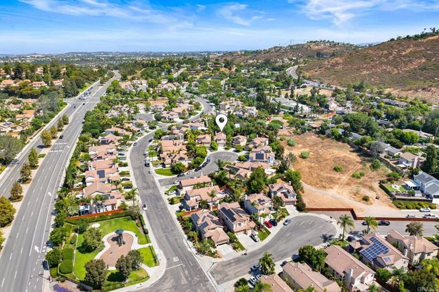 an aerial view of multiple house
