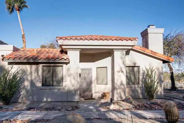 a view of a house with a door