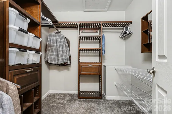 a view of walk in closet