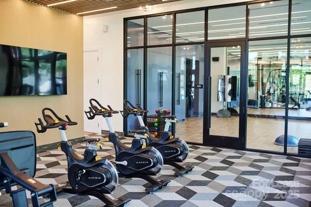 a view of a workspace with furniture