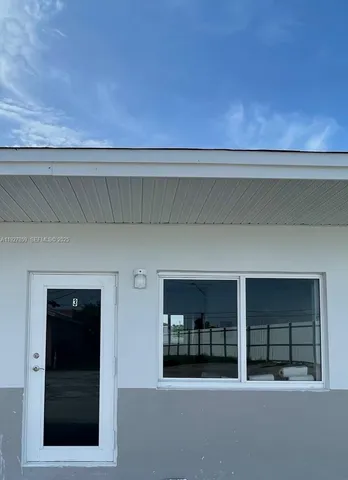 a view of front door