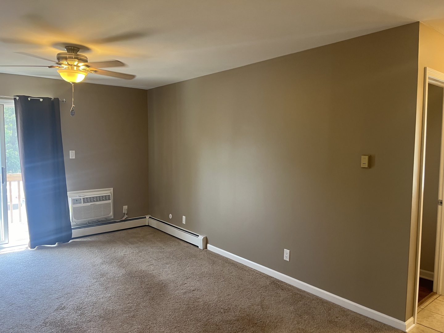 2300 Light Road, Unit 201 Oswego, IL 60543 - Photo 4 of 10 an empty room with a chandelier fan
