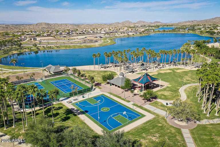 18377 Verdin Road Goodyear, AZ 85338 - Photo 36 of 55 an aerial view of residential houses with outdoor space