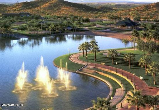 18377 Verdin Road Goodyear, AZ 85338 - Photo 47 of 55 a view of a lake in middle of the town