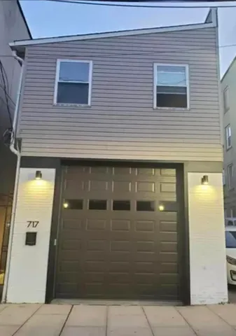 a front view of a building