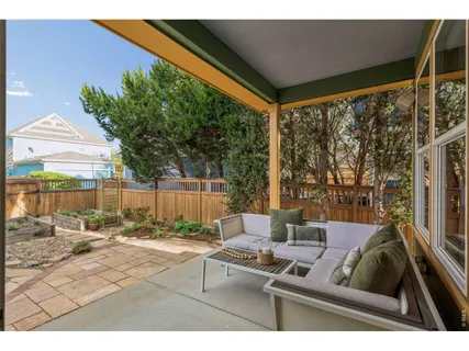 a view of outdoor space with seating area