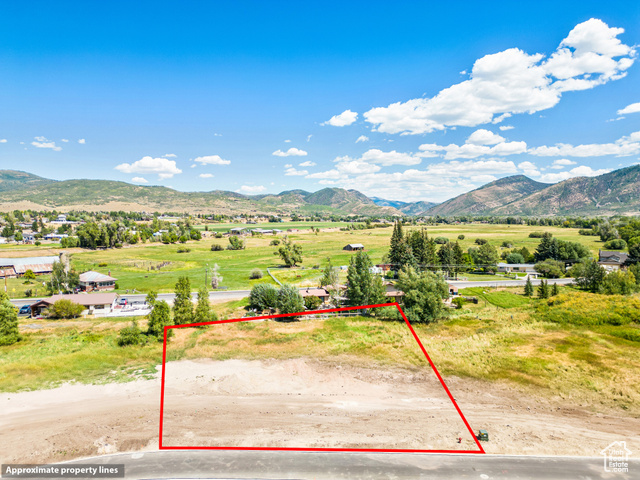 940 River Haven Road West, Unit 103 Oakley, UT 84055 - Photo 3 of 5 Overview of rural landscape featuring a mountain backdrop and property parcel outlined